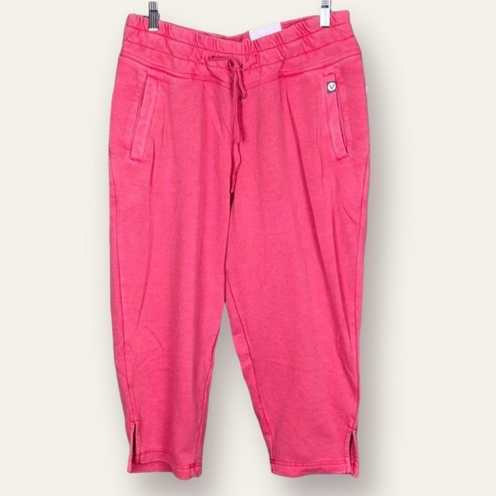 Lane Bryant LIVI Active Capri Cropped Jogger Sweatpants Coral Pink Sz 22/24 NWT